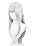 DAZCOS Satoru Women Cosplay Wig Anime JJK Costume Accessories (Silver White)