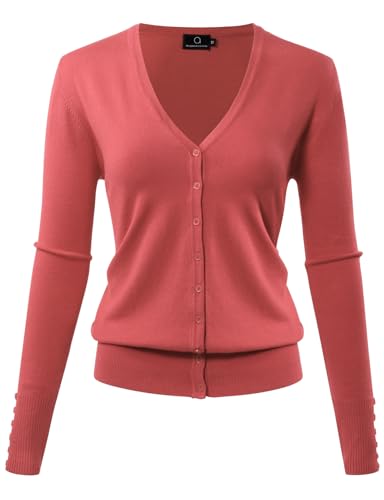 Image of Allsense Women's Long-Sleeve Lightweight V-Neck Cardigan Sweater