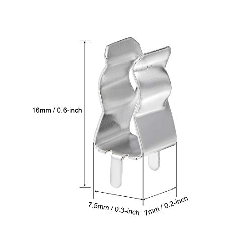 Uxcell Fuse Clips For 6Mm X 30Mm Glass Ceramic Tube Holder Clamp 20Pcs #TOP2