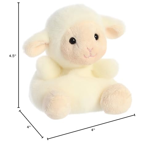 Aurora(r) Adorable Palm Pals(tm) Woolly Lamb(tm) Stuffed Animal - Pocket-Sized Play - Collectable Fun - White 5 Inches - Image 8