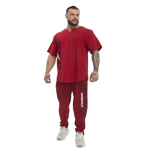 Men's Loose Fit Sweatpants Cotton Baggy Pants 7