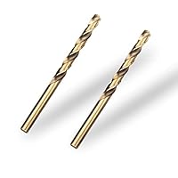 Meccion HSS Metallbohrer Professional Geschliffen Kobalt 2pcs 8.5mm Spiralbohrer fur Edelstahl und Metall