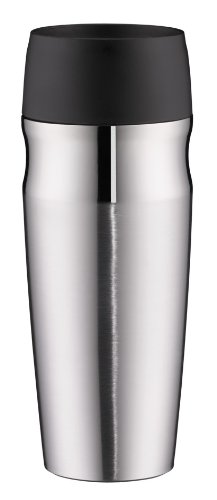 alfi 5617.205.035 Coffee To Go Trinkbecher isoMug, Edelstahl mattiert 0,35 l, 4 Stunden heiß, 8 Stunden kalt, BPA-Free, 360° Trinken