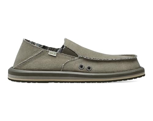 Sanuk Mens Donny Hemp Loafers | Mens Shoes | Slip On Shoes for Men | Men's Slip-on Loafers | Memory Foam Footbed2