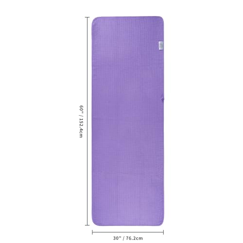 Image of POLYTE 430 GSM Microfiber Oversize Quick Dry Lint Free Bath Towel, 60 x 30 in, 4 Pack (Waffle Weave)