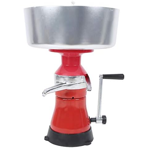 Milk Separating Machine, Milkshake Separator Electric Milk Separator, Manual Aluminum Alloy Milk Cream Separator for Home Goats Milk Farm Cows Milk Cover