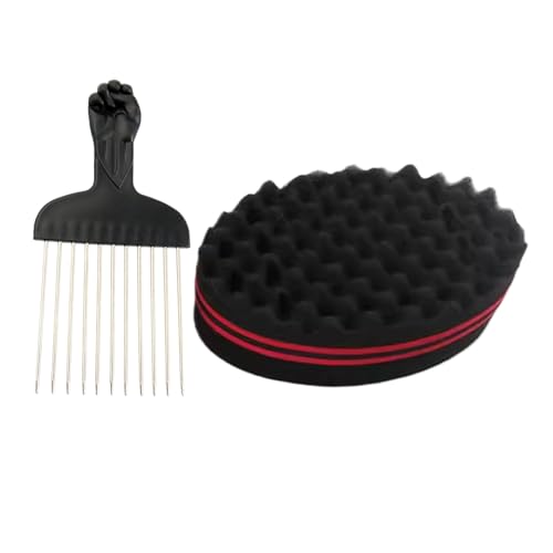 Esponja para rastas - Para cabello negro, esponja para peinado hip-hop afro Herramienta para definir rastas, para uso en casa, salón, hombres y mujeres, aseo personal | Peinado, volumen, mantenimiento