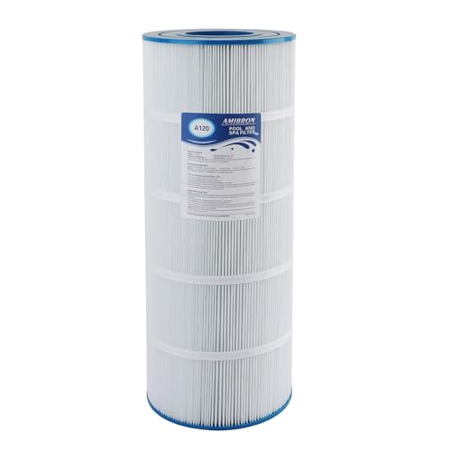 AmiBron C1200 Pool Filter Cartridge Compatible with Hayward CX1200RE PA120 C-8412 Ultra-B2 FC-1293 Clearwater II 125 Waterway Pro Clean 125 817-0125N 120 sq.ft. 1Pack