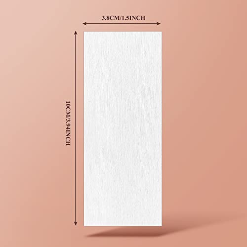 1000 Pieces 10 X 3.8 Cm Non Woven Body And Facial Wax Strips For Hair Removal Waxing Strips Epilating Wax Strip For Women, 1.5 X 3.9 Inch (White) #TOP1