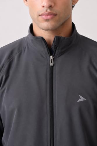 Image of FITINC Men's Sports Jacket | Regular Fit | Full Zip | Zipper Pockets | Jacket for Gym, Running, Cycling & Travel