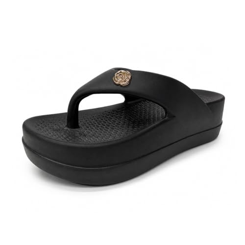 Image of ATHCO womens Fenny Women's Acupressure Slippers & Flip-Flops | Soft Foot Massager, Lightweight, Anti-Skid, Waterproof Comfort Slippers for Women & Girls | Daily Casual Wear