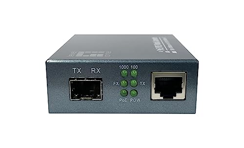 Convertisseur de support réseau LevelOne GVT-2012 1000 Mbit/s ethernet gigabit fibre optique noir