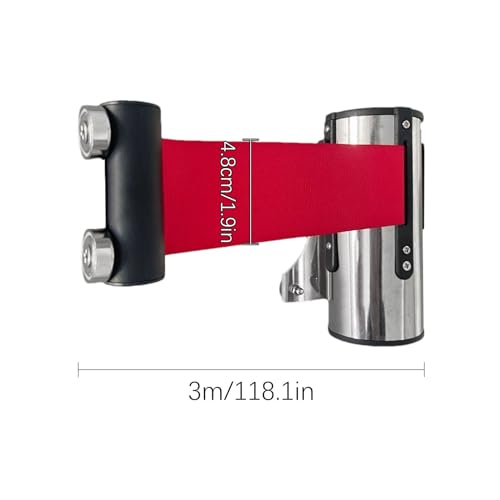 Cloison de sécurité magnétique murale avec sangle rétractable en acier