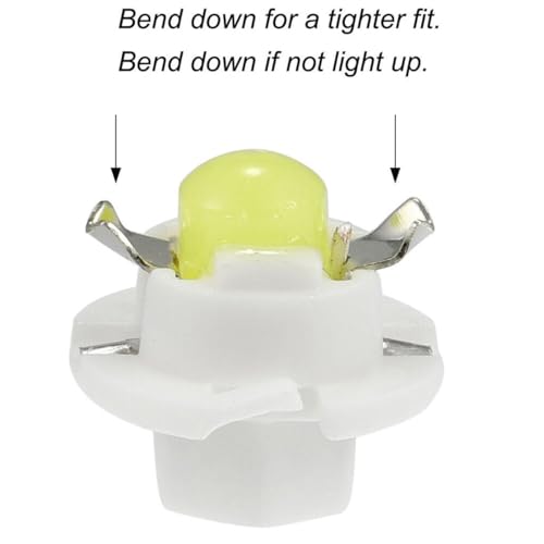 Kit 10 Bombillas LED B8.4D Blanco para Panel de Instrumentos miniatura 5