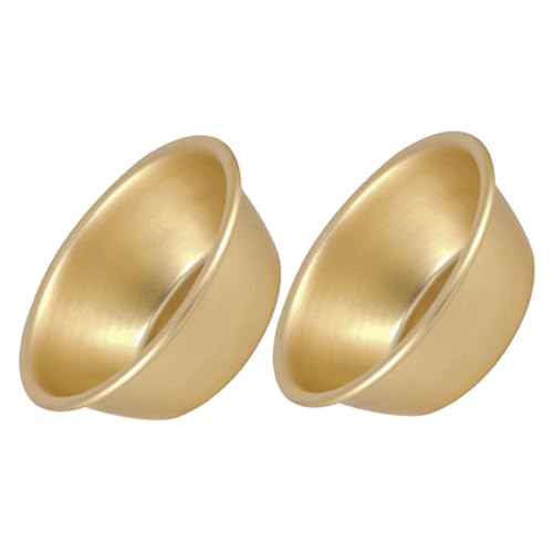 COLLBATH Camping Food Containers Korean Style Aluminum Wine Bowl Utensil Cup Set of 2 for Outdoor Activities