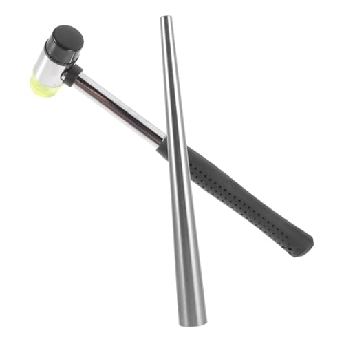 DOITOOL 1 Set Lightweight Rubber Hammer Mandrel Stick Set for Jewelry Sizing Ring Correction Tool for DIY and Jewelry Repair for Beginners and Professionals