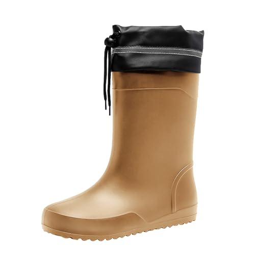 Bottes imperméables mi-mollet pour homme avec cordon de serrage réglable