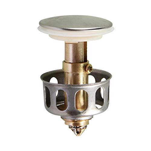 Eastdall Rolha De Banheira,Rolha de banheira de tamanho universal 2 em 1 e filtro de ralo de salto,
