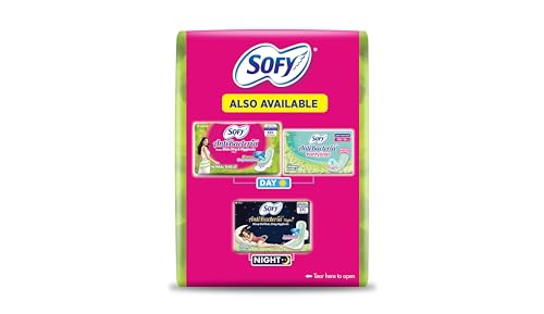 Image of Sofy AntiBacteria XL - 290mm | 51 Count pads | For Women Sanitary Pads | Keep Skin Dry | 6 Layer Deep Absorption | Herbal Shield | Hygiene & Herbs | X-Large