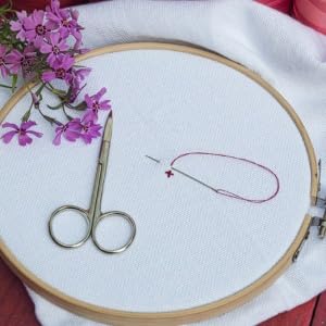 Image of 12 Pack Bamboo Embroidery Hoops Set, Adjustable Circle Cross Stitch Hoop Ring for Art Craft Sewing and Handy Needlework, Great Value Pack for Starters and Craft Lovers