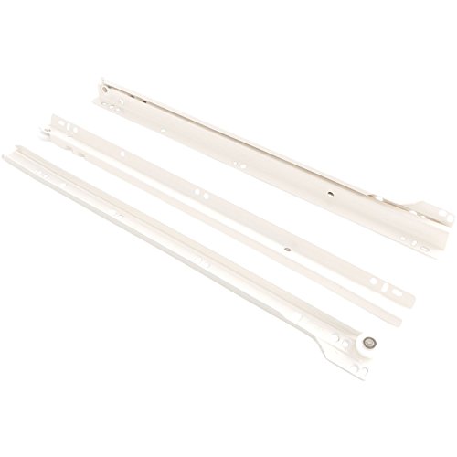 Preisvergleich Produktbild BLUM Schubladenauszug / Rollschubführung 350mm Teilauszug ; 1 Paar cremweiß