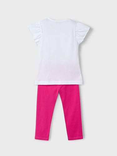 Mayoral Floral Leggings Set for Girls Magenta2