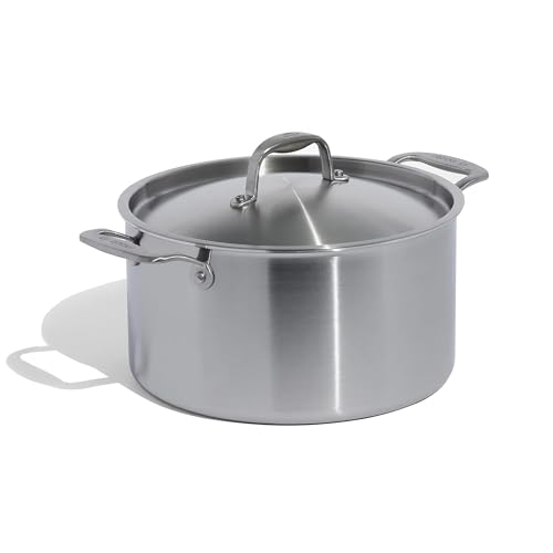 Image of Made In Cookware - 8 Quart Stainless Steel Stock Pot With Lid - 5 Ply Stainless Clad - Professional Cookware - Crafted in Italy - Induction Compatible