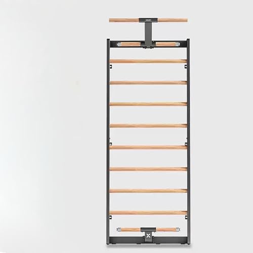 Barra de madera de haya con barra de dominadas para fortalecer el núcleo, estiramiento y ejercicios de cuerpo completo
