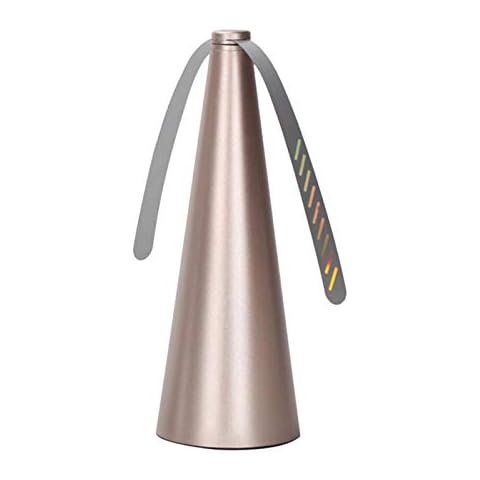 Fliegenabwehr, Mückenschutz Ventilator,Tragbare automatische Fliegenfalle, Ultraleiser Kunststoff-Fliegenabwehr- und Mückenabwehrventilator, Halten Fliegen und Insekten von Ihrem Essen fern(Gold) Cover