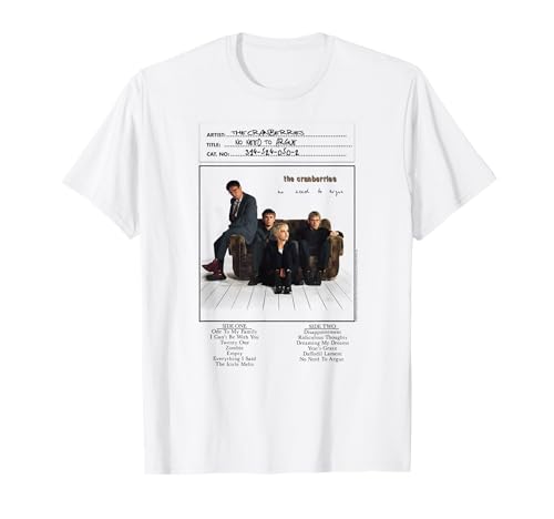 Photo de The Cranberries No Need to Argue Vinyl Handwritten Band T-Shirt