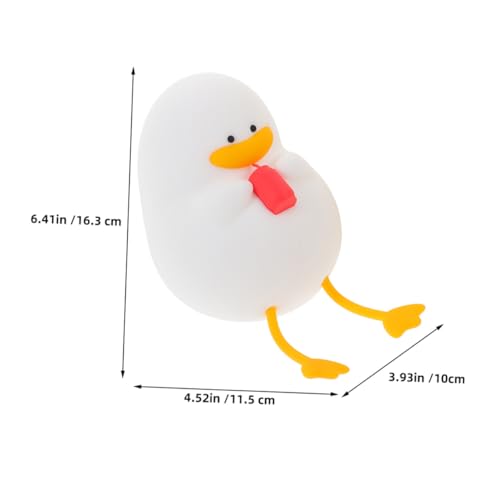 Lámpara de noche de pato de silicona recargable miniatura 2