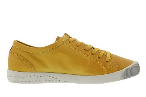 Softinos ISLA WASHED, Damen Low-Top, Gelb (Yellow), 39 EU (6 UK)