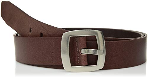 Calvin Klein Women's Vintage Leather Belt, Brown, X-Large