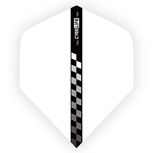 CyeeLife Standard Dart Flights, Pack of 15 (White)