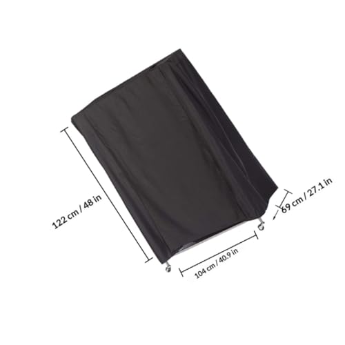 Housse de cage à oiseaux imperméable bâche protection perroquet perruche noire - 3