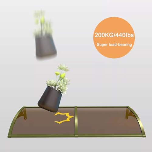 Auvent d'auvent personnalisable et résistant aux UV avec structure incurvée - 3