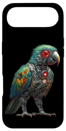 �ʔ����I�E�����{�b�g�������D�ƃT�C�{�[�O�I�E�����{�b�g Robot Parrot Lover Cyborg AI �X�}�z�P�[�X iPhone Air �p