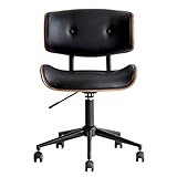 大川家具 東馬 TOHMA GRAM グラム ワークチェア BK (木部BR) ブラック モダンスタイル