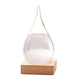WELLDONE Valentine's Day present Creative Stylish Desktop Drops Storm Glass Crafts Weather bottle Forecast Bottle Barometer(Mini-6 * 12)