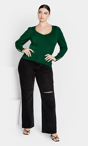 Image of City Chic Women's Plus Size Rebel Rock Sweater