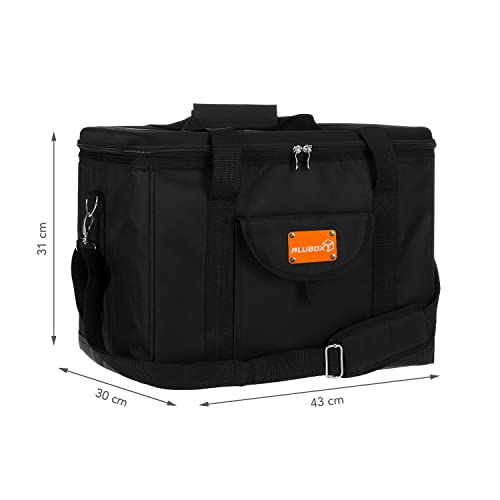 ALUBOX Picknick Kühltasche XL Black Edition 40 Liter Isoliertasche Picknicktasche Polyester schwarz 2