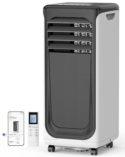 Image of 12000 BTU Portable Air Conditioner, 3-in-1 AC Unit with Cool /Dehumidify /Fan, Quiet Portable AC for Bedroom with Remote Control, Cools Up to 550 Sq.Ft, Window AC Unit Alternative with 360 Wheels