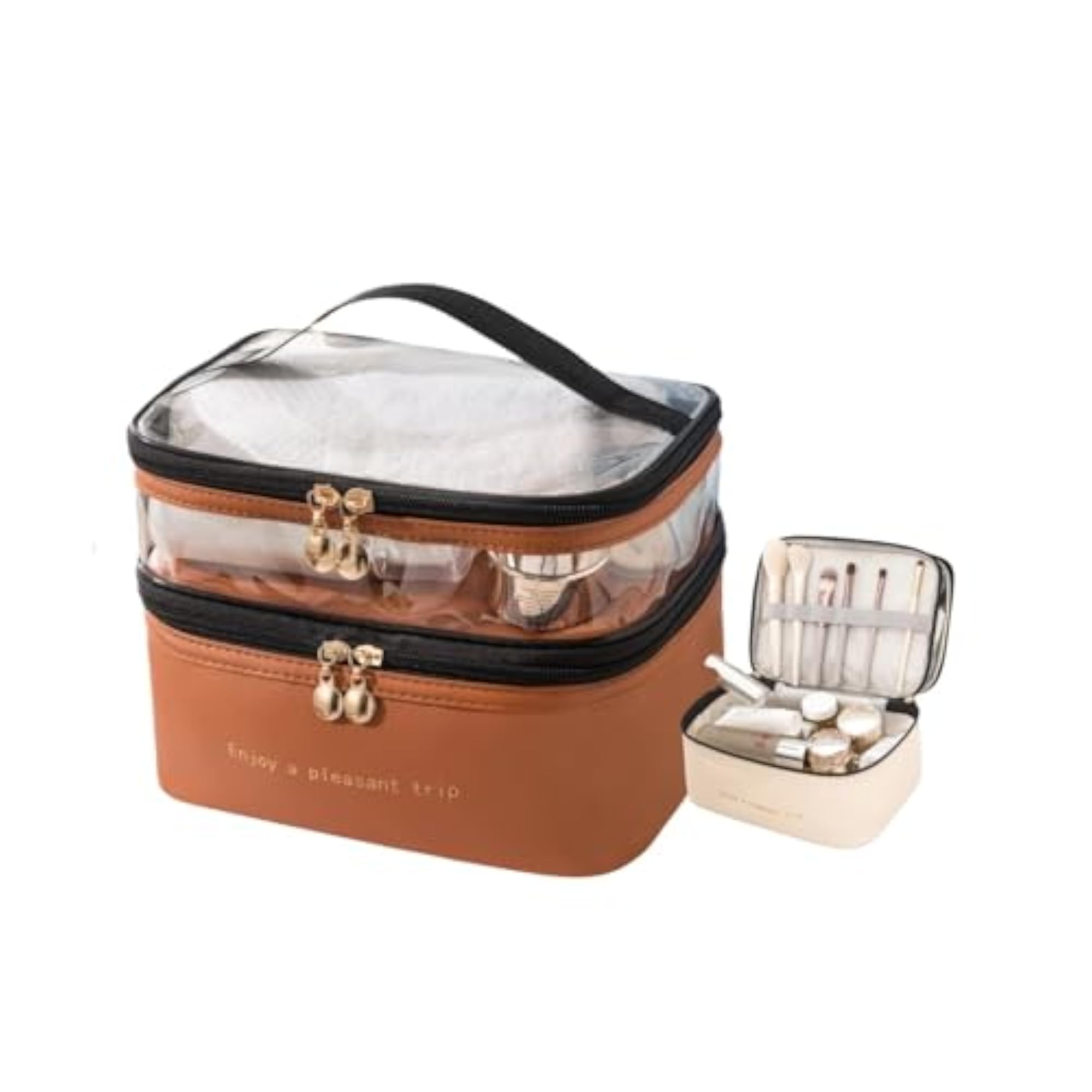 Large Capacity Makeup Pouch, Travel Cosmetic Storage Bag
