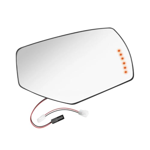 Miroir de rétroviseur de recul droit thermique avec plaque de support pour Sierra 1500