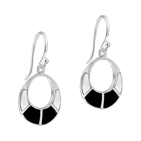 Pendientes de mujer Tuscany Silver con plata de ley y ónice Cover