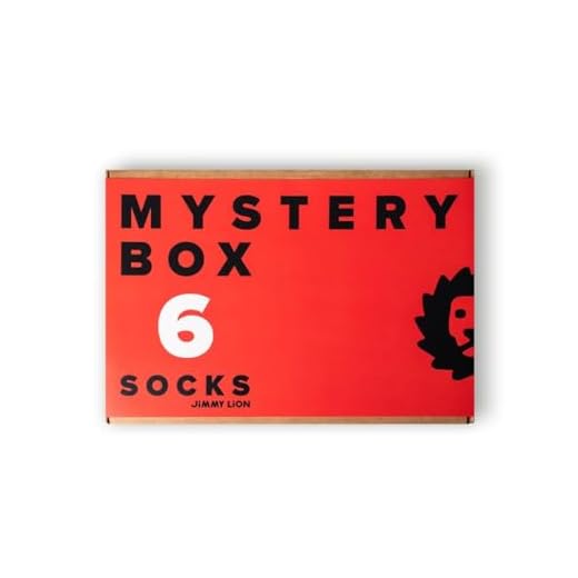 Jimmy Lion - Calzini Mystery 6-Pair Box. 6 paia a sorpresa, a mezza gamba, taglia 41-46.
