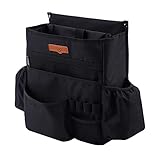 SURDOCA Large Capacity Car Storage Organizer for Front Seat, Durable Car Seat File Organizer with Adjustable Straps, Office Passenger Seat Organizer Bag, Black - Image 7