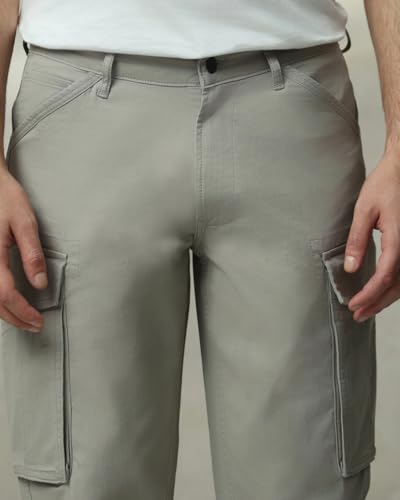 Image of MUFTI Navy Slim Fit Cargo Trousers