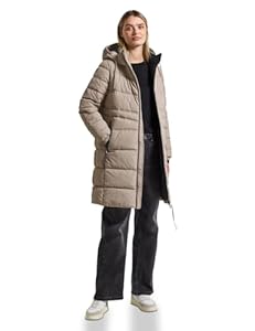 Street One Damen 2005318 Lange Steppjacke, Smooth Champagne, 44