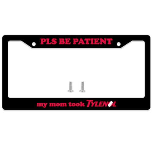 GENANY Autism Joke License Plate Frame License Plate Frames Funny Car License Plate Cover Fits Standard US Vehicles Funny Car Accessories Personalised Car Decorations for Women Men